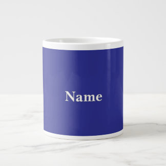 Personalize Deep Blue Giant Coffee Mug