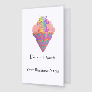 Personalize Delicious Desserts Menu