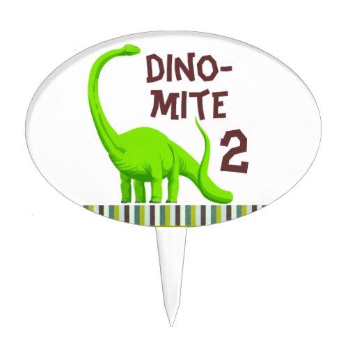 Personalize Dinosaur Birthday cake topper