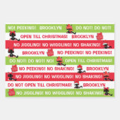 Personalize Do not open till Christmas Cranky Cat Wrapping Paper Sheets (Front)