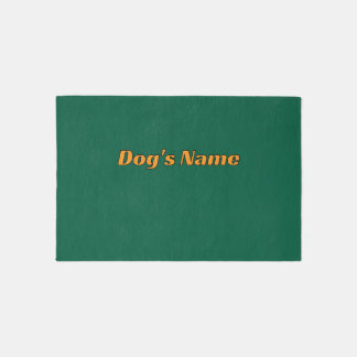 Personalize Dog Feeding Mat Green
