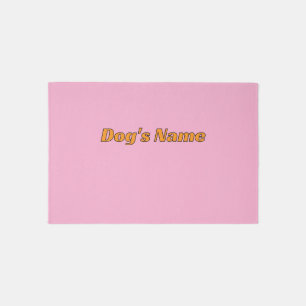 Personalize Dog Feeding Mat Pink 