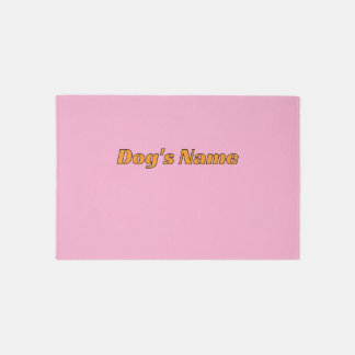 Personalize Dog Feeding Mat Pink