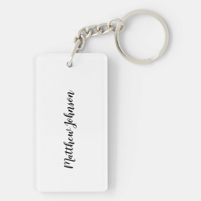 Personalize Dog Newspaper Boss’s Day, Humor Keychain (Back)