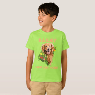 Personalize Dog’s Name and Photo T-Shirt