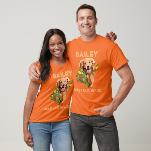 Personalize Dogs Name and Photo  T_Shirt