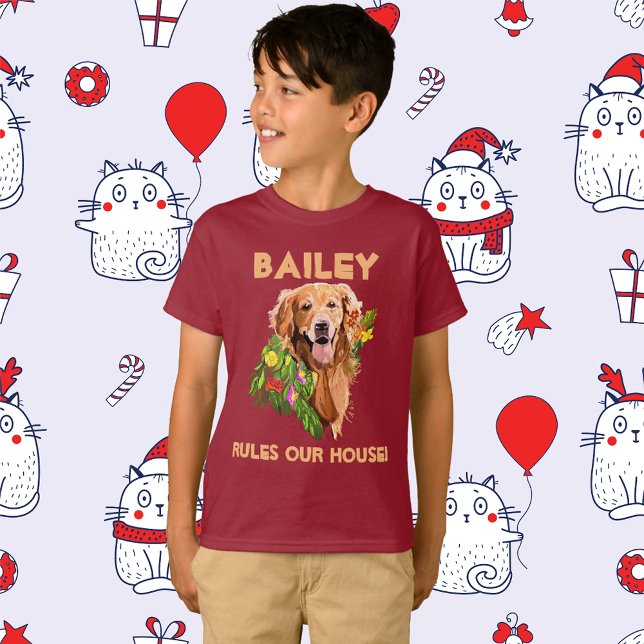 Personalize Dog’s Name and Photo  T-Shirt (Creator Uploaded)
