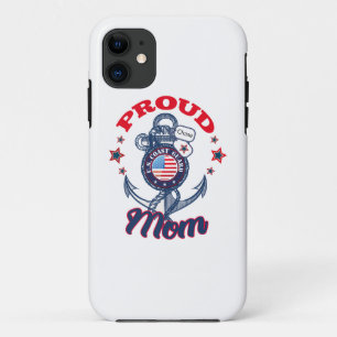 Personalize Dog Tag Proud U.S. Coast Guard Mom iPhone 11 Case