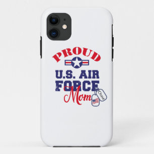 Personalize Dog Tag U.S. Air Force Mom iPhone 11 Case