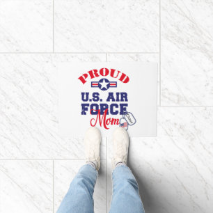 Personalize Dog Tag U.S. Air Force Mom Doormat