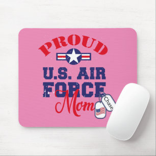 Personalize Dog Tag U.S. Air Force Mom Mouse Pad