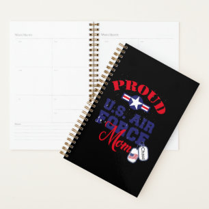 Personalize Dog Tag U.S. Air Force Mom Planner