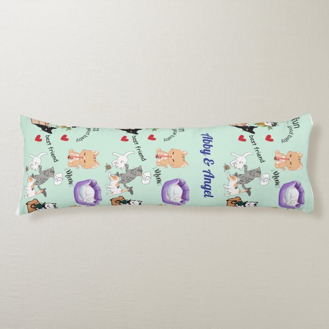 Personalize Doggie Love Child Body Pillow (Front)