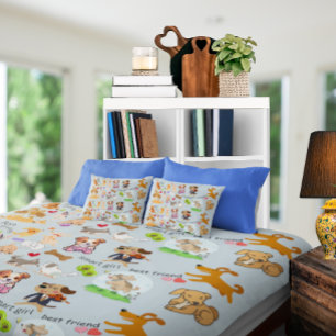 Personalize Doggie Love Fleece Blanket