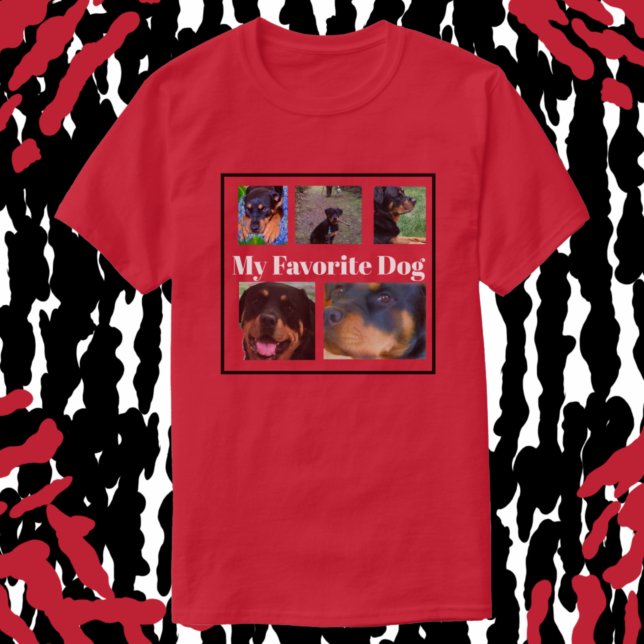 Personalize Dogs Create Your Own 5-place  T-Shirt (Creator Uploaded)