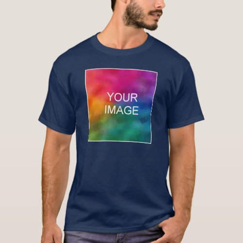 Personalize Double Sided Add Your Image Logo Mens T_Shirt