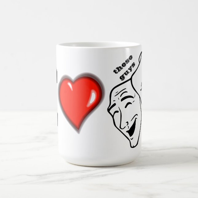 Personalize Drama Masks Coffee Mug (Center)