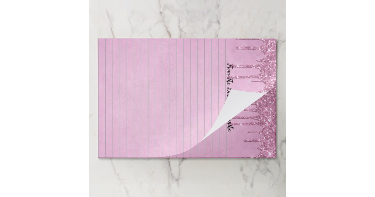 Pink Lined Paper