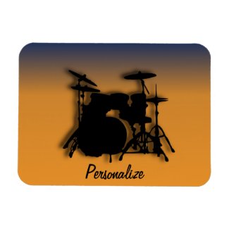 Personalize Drum Set Flex Magnet