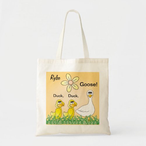 Personalize Duck Duck Goose Overnight Tote Bag
