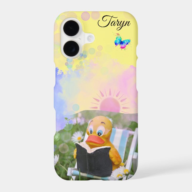 Personalize ducky  iphone case (Back)