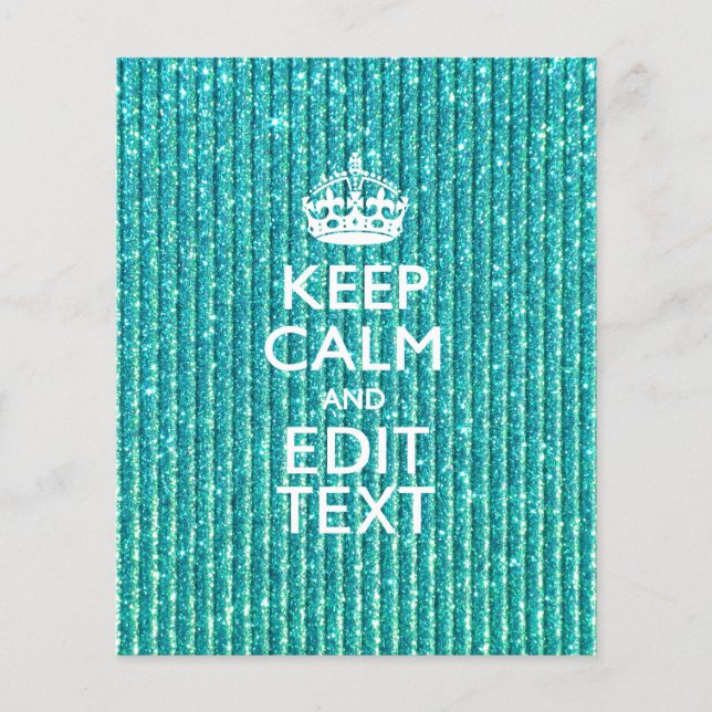 Personalize Easily KEEP CALM AND Edit Text (Front)