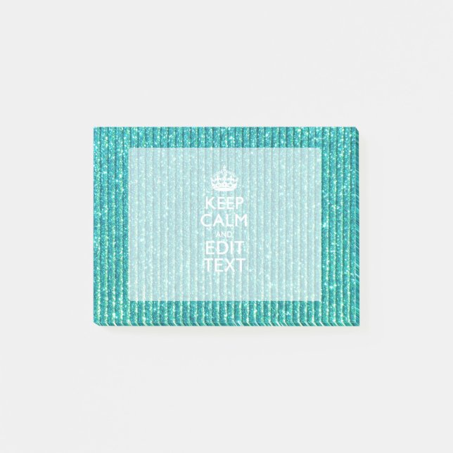 Personalize Easily KEEP CALM AND Edit Text Post-it Notes (Front)