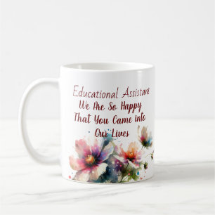 Personalize/ Educational Assistant /Floral Coffee Mug