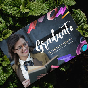 Personalize elegant fancy graduation announcement