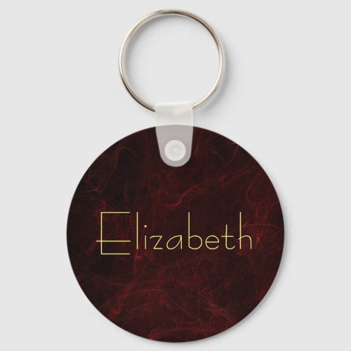 Personalize Elegant Smoke and Fire Abstract Keychain