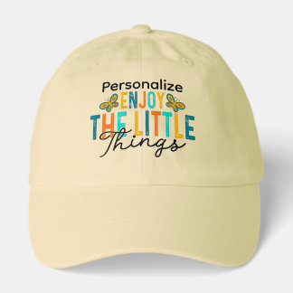 Personalize Enjoy the Little Things Truckers Hat 