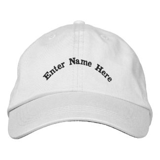 Personalize Enter Your Name Custom Text Cotton-Hat Embroidered Baseball Cap