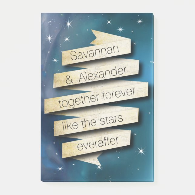 Personalize Everafter Like the Stars Post-it® Note (Front)