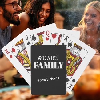 Personalize  “FAMILY” & Family Name B&W Game