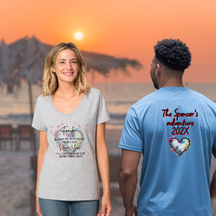 Personalize Family Name Paint Splatter Heart T-Shirt