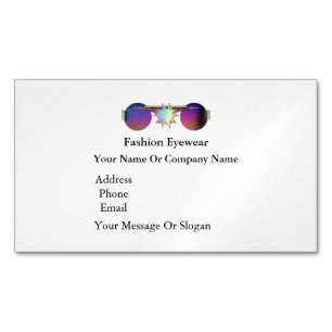 Personalize Fashion Eyewear Sunglasses Vendors Business Card Magnet
