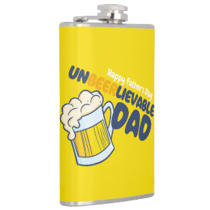 Personalize Father's Day Unbeerlievable Dad Flask