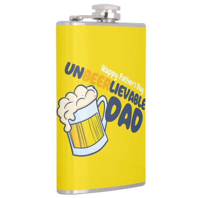 Personalize Father's Day | Unbeerlievable Dad Flask (Right)