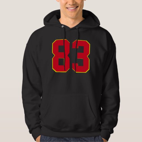 personalize favorite number 83 Hoodie design