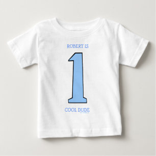 Personalize First Birthday Baby Son Funny Baby T-Shirt