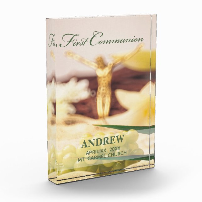 Personalize, First Communion Congratulations Award (Left)