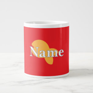 Personalize Fish Red  Giant Coffee Mug