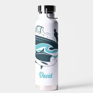 Personalize Fishermen Water Bottle