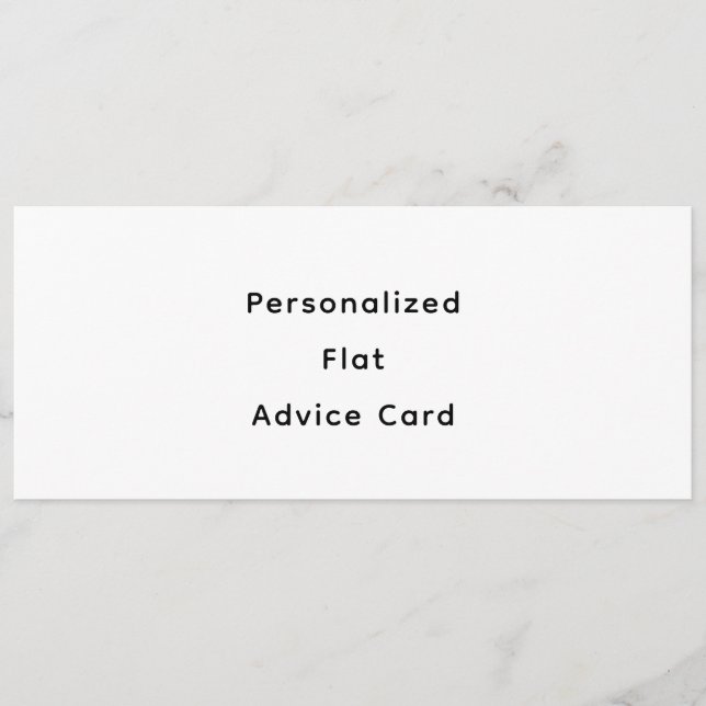 Personalize Flat Advice Card (Front)
