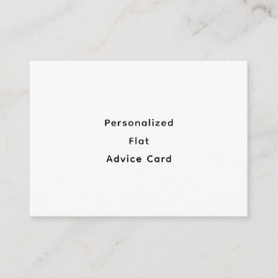 Personalize Flat Advice Card