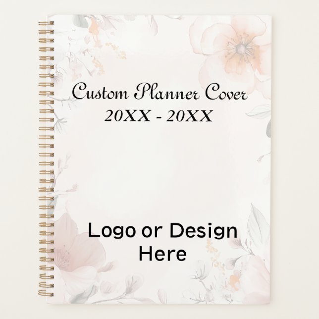 Personalize Floral Design  Planner (Front)