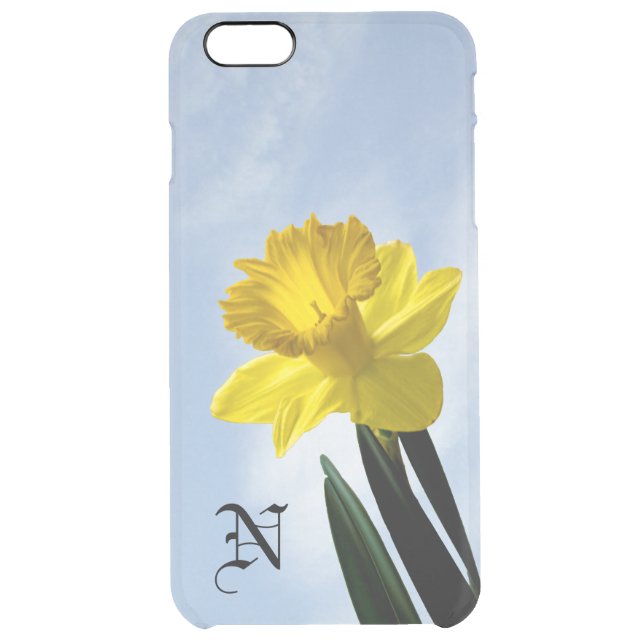 Personalize:  Floral Photography Yellow Daffodil Uncommon iPhone Case (Back)