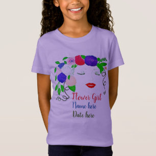Personalize Flower Girl T-Shirt