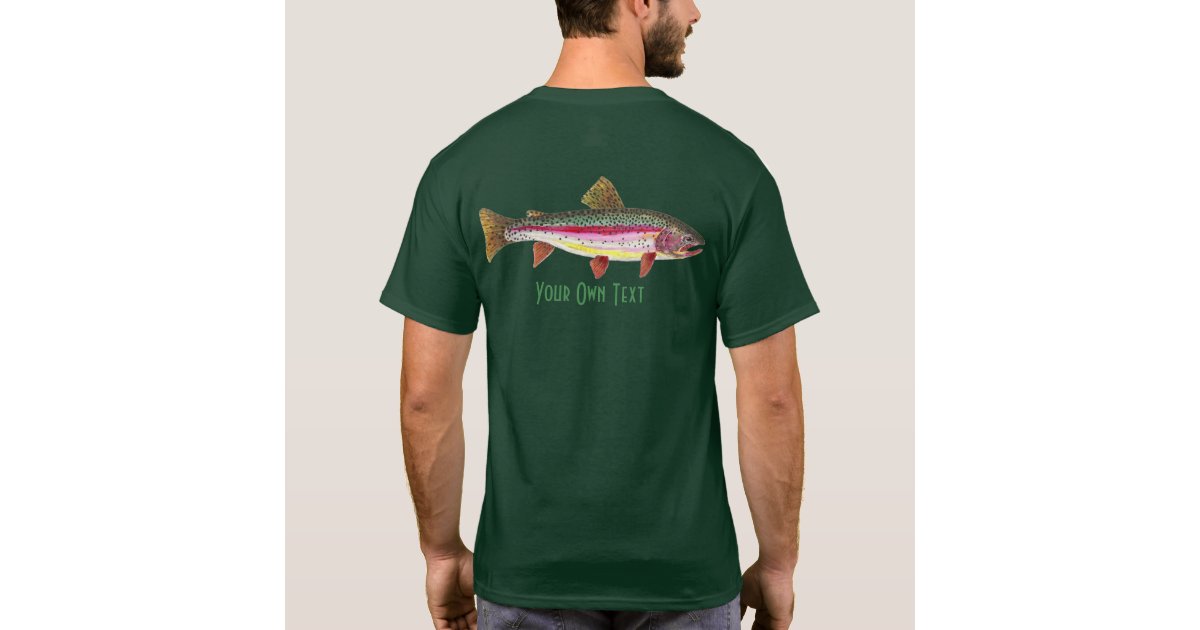 Personalize Fly Fishing for Rainbow Trout Angler T-Shirt