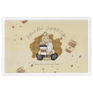 Personalize for Coffee Lover Dad   Vintage Acrylic Tray